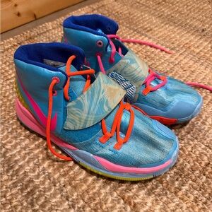 Nike Kyrie 6 Pool (PS) Blue Hyper Pink Rose Shoe CZ4686-409 Youth Size 6.5 Y